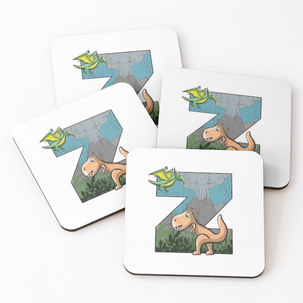 Item preview, Initial letter Z with dinosaurs kids decoration designed and sold by Between Clouds.