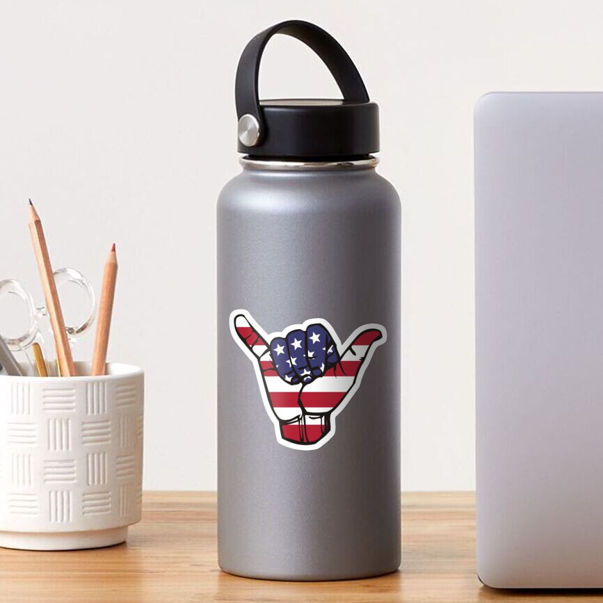 USA Shaka Sticker