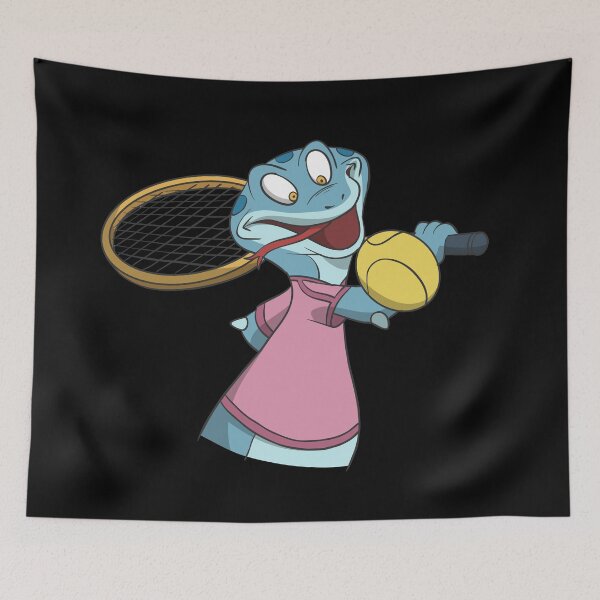 Item preview, Lizzsard playing one-handed tennis backhand designed and sold by Monkey Ful.