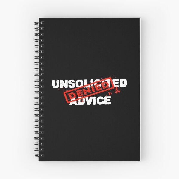 Item preview, unsolicited advice quote designed and sold by ZenCloak.