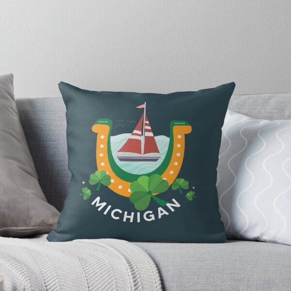Item preview, Michigan St Patrick's Day - Sailing the Great Lakes - Good Luck designed and sold by sableandshadow.