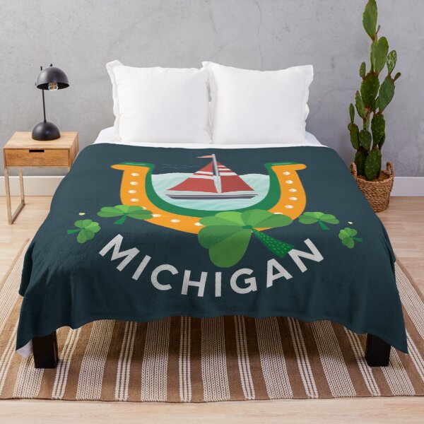 Item preview, Michigan St Patrick's Day - Sailing the Great Lakes - Good Luck designed and sold by sableandshadow.