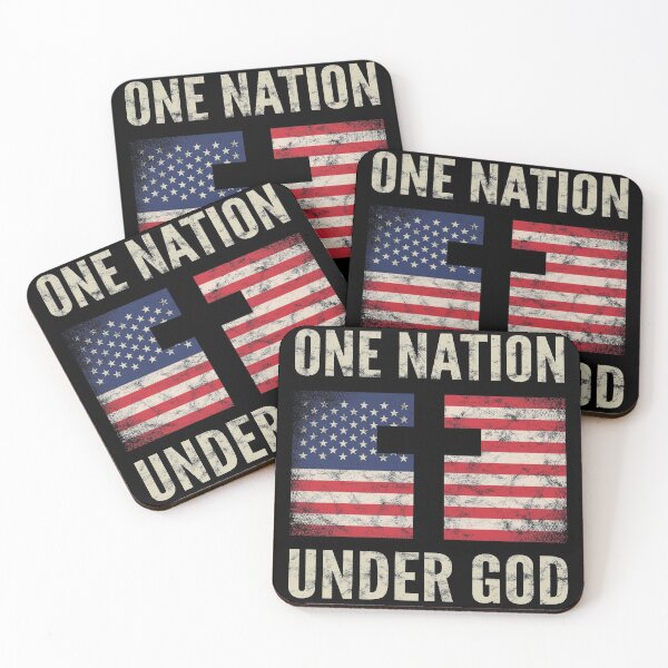 Item preview, Christian Patriotic American Flag Gift One Nation Under God designed and sold by VDKMerch.