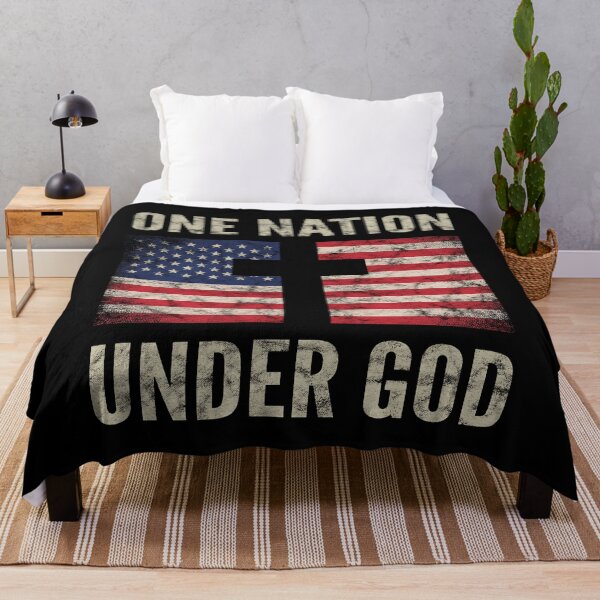 Item preview, Christian Patriotic American Flag Gift One Nation Under God designed and sold by VDKMerch.