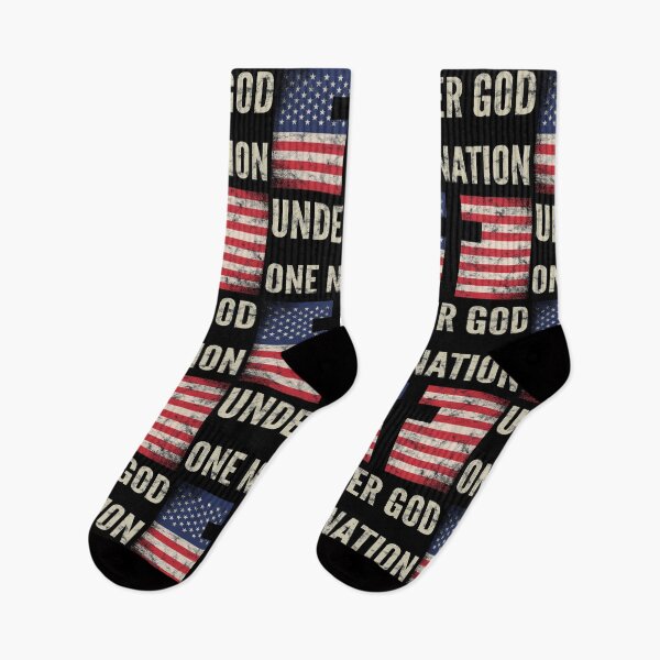 Item preview, Christian Patriotic American Flag Gift One Nation Under God designed and sold by VDKMerch.