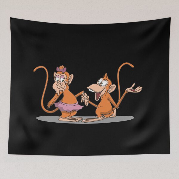Item preview, Cute monkey makes a marriage proposal designed and sold by Monkey Ful.