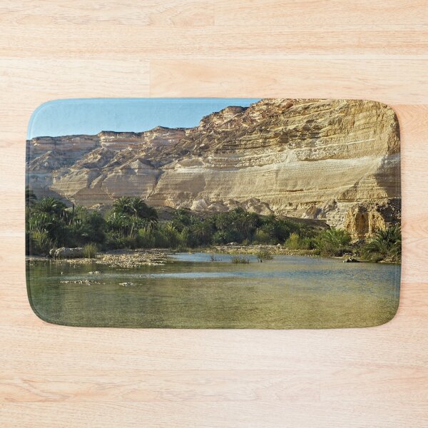 Item preview, Desert Oasis Palm Trees Rockface Landscape, Oman designed and sold by worldways.