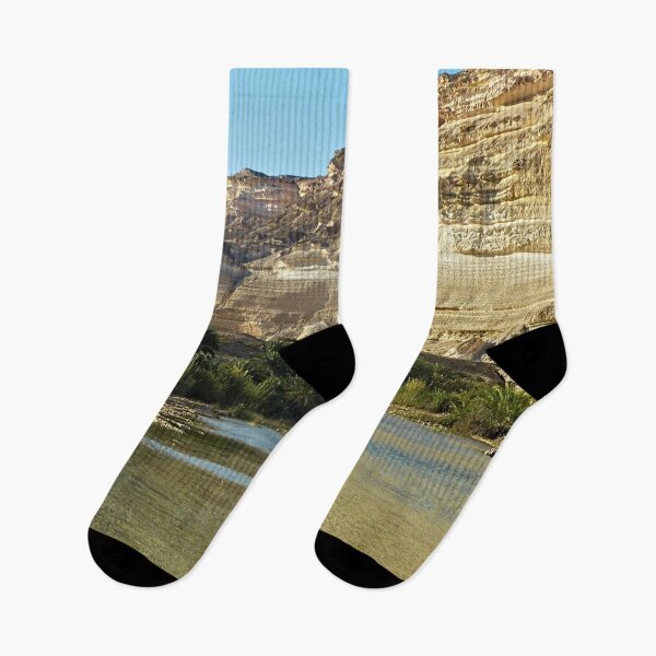 Item preview, Desert Oasis Palm Trees Rockface Landscape, Oman designed and sold by worldways.