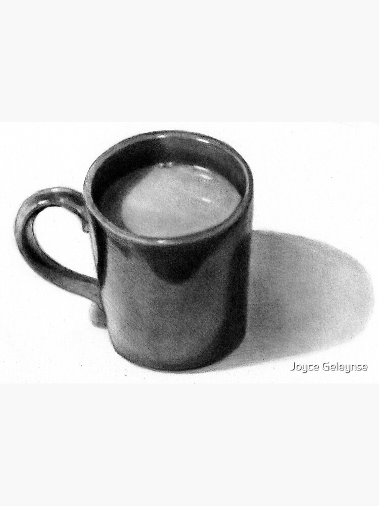 Black and White Coffee Cup with Heart Design Drawing | AI Art Generator |  Easy-Peasy.AI
