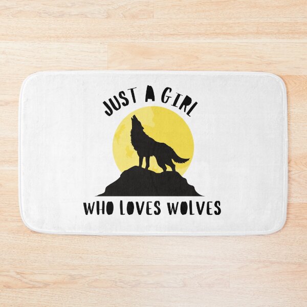 Item preview, Just A Girl Who Loves Wolves  designed and sold by AutumnVibeShop.