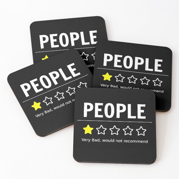 Item preview, People Very Bad Would Not Recommend, One Star Rating 2020 Introvert Ew People designed and sold by FP-POD.