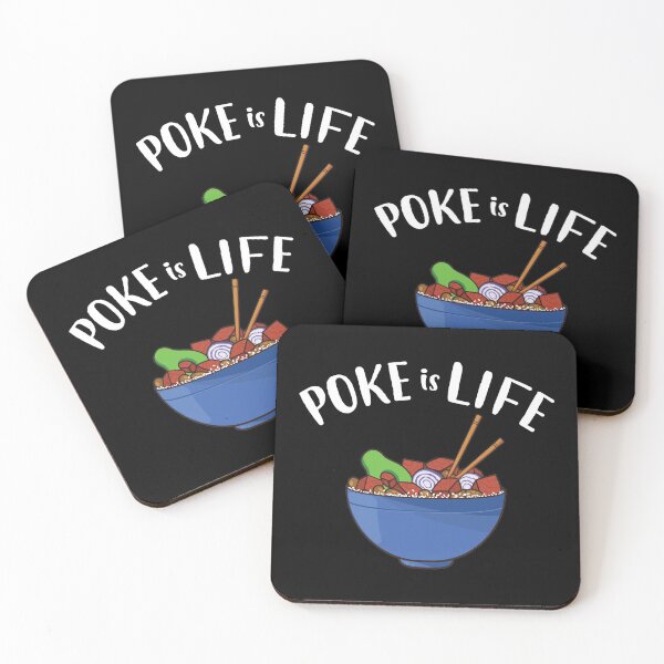Item preview, Poke Is Life Funny Poke Bowl print designed and sold by jakehughes2015.