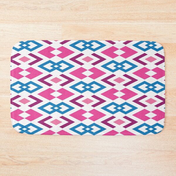 Item preview, Argyled Arrows Geometric Pattern – Fuchsia & Blue designed and sold by RoguePatterns.