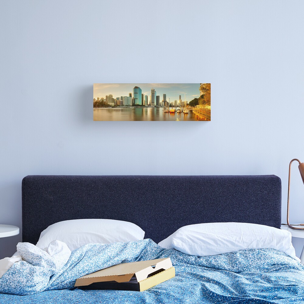 Brisbane from Kangaroo Point, Queensland, Australia Canvas Print