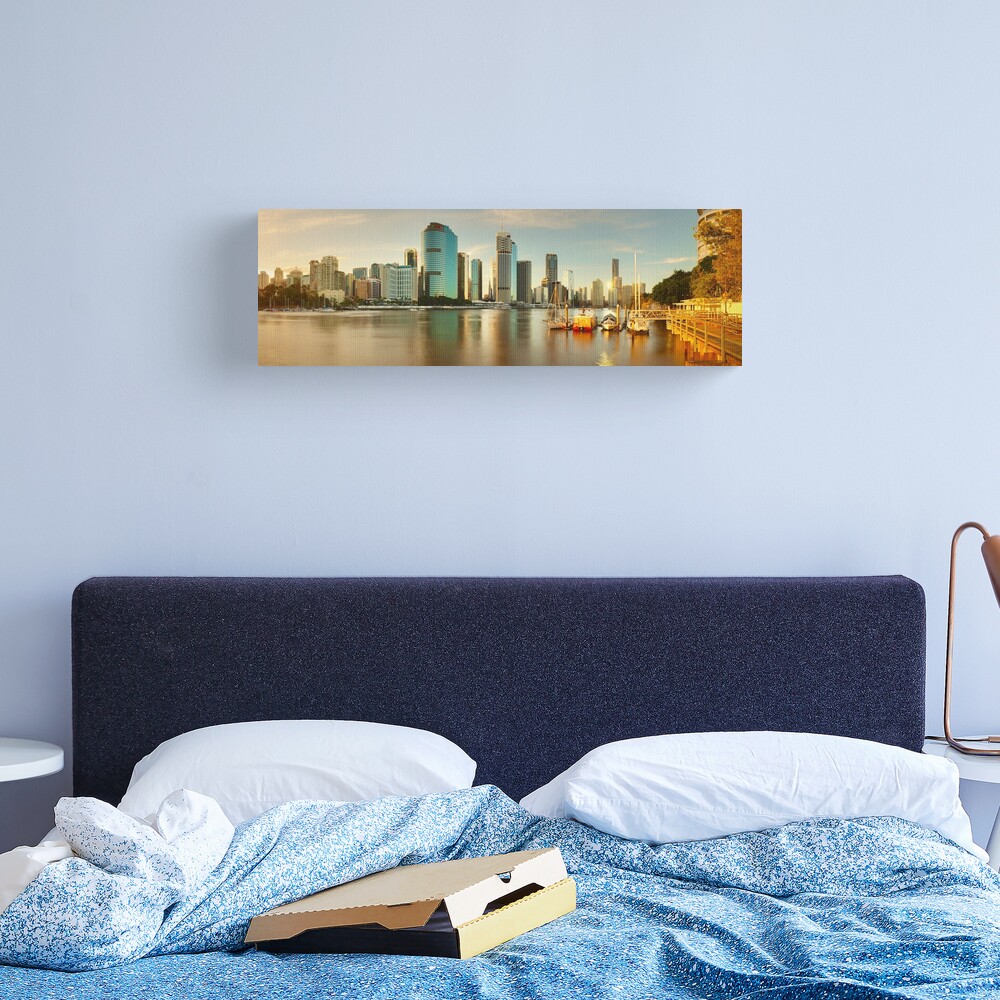 Brisbane from Kangaroo Point, Queensland, Australia Canvas Print