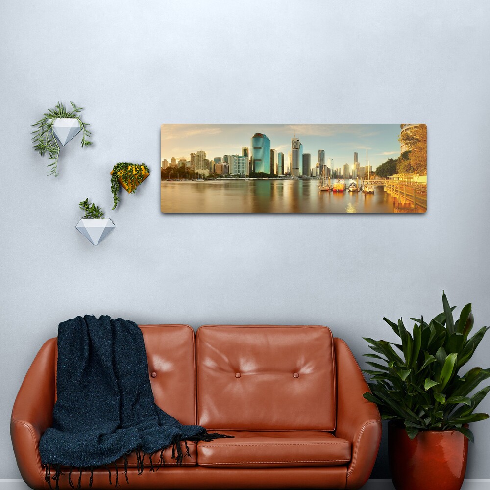 Brisbane from Kangaroo Point, Queensland, Australia Metal Print