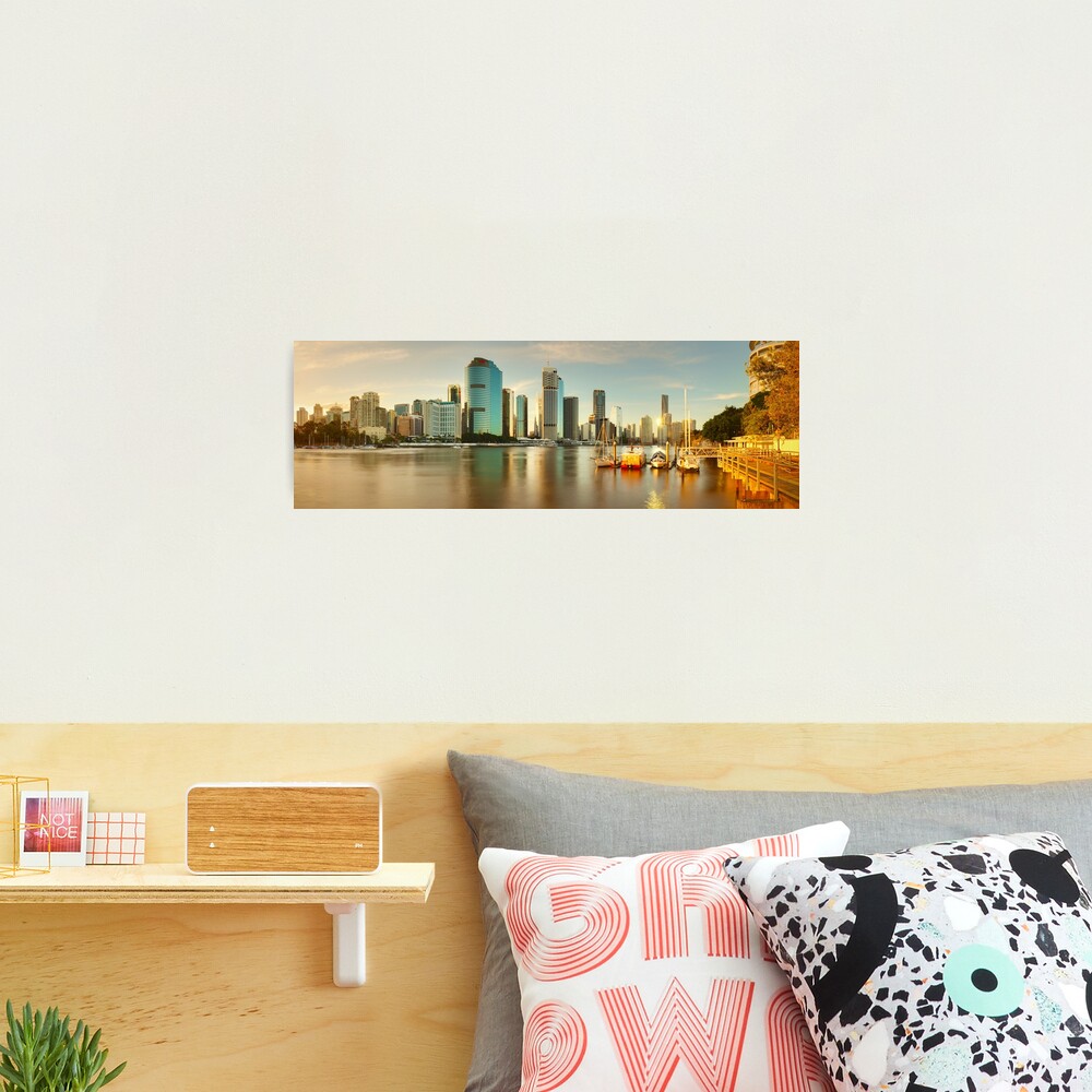 Brisbane from Kangaroo Point, Queensland, Australia Photographic Print
