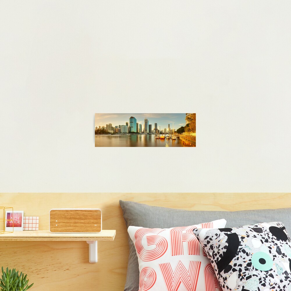 Brisbane from Kangaroo Point, Queensland, Australia Photographic Print