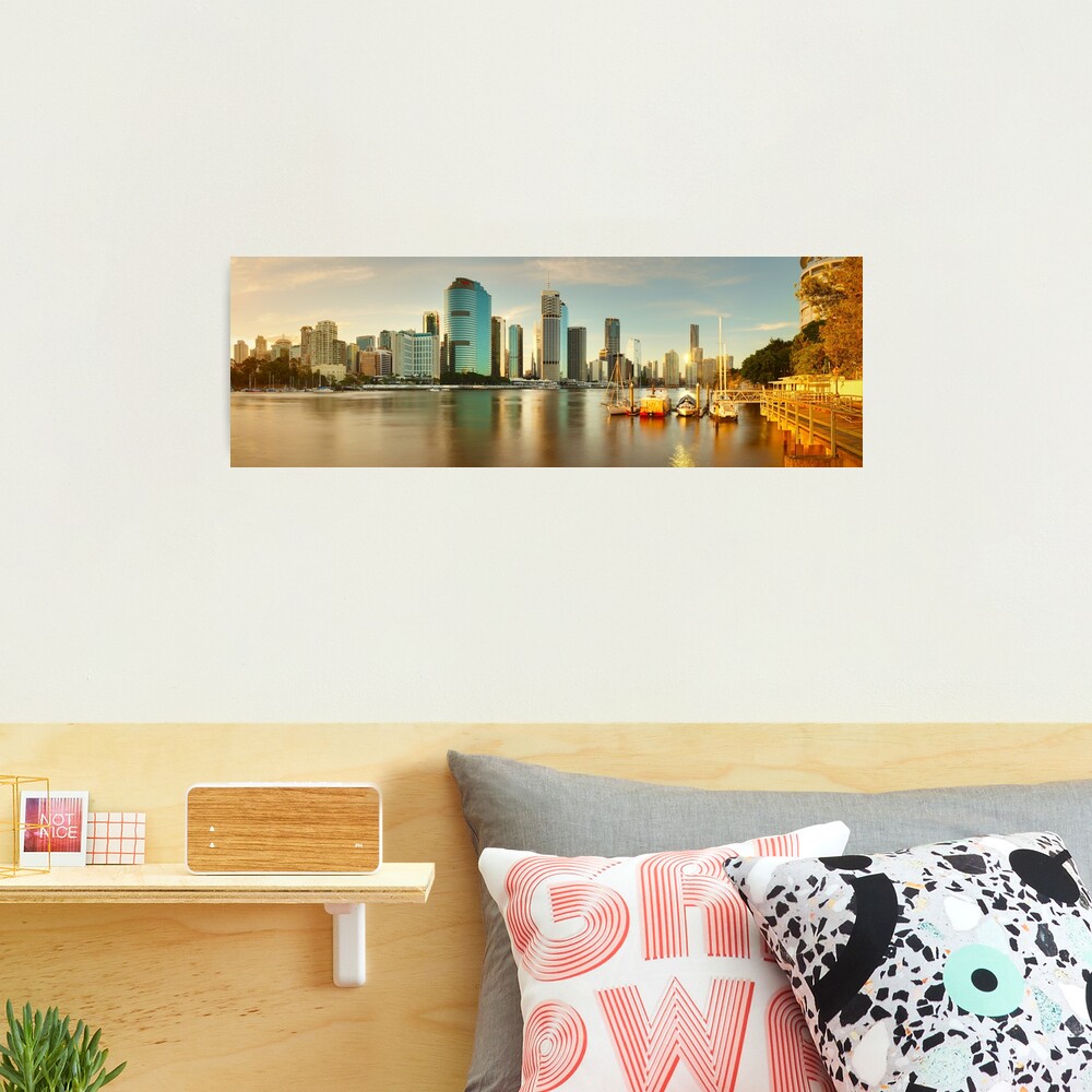 Brisbane from Kangaroo Point, Queensland, Australia Photographic Print