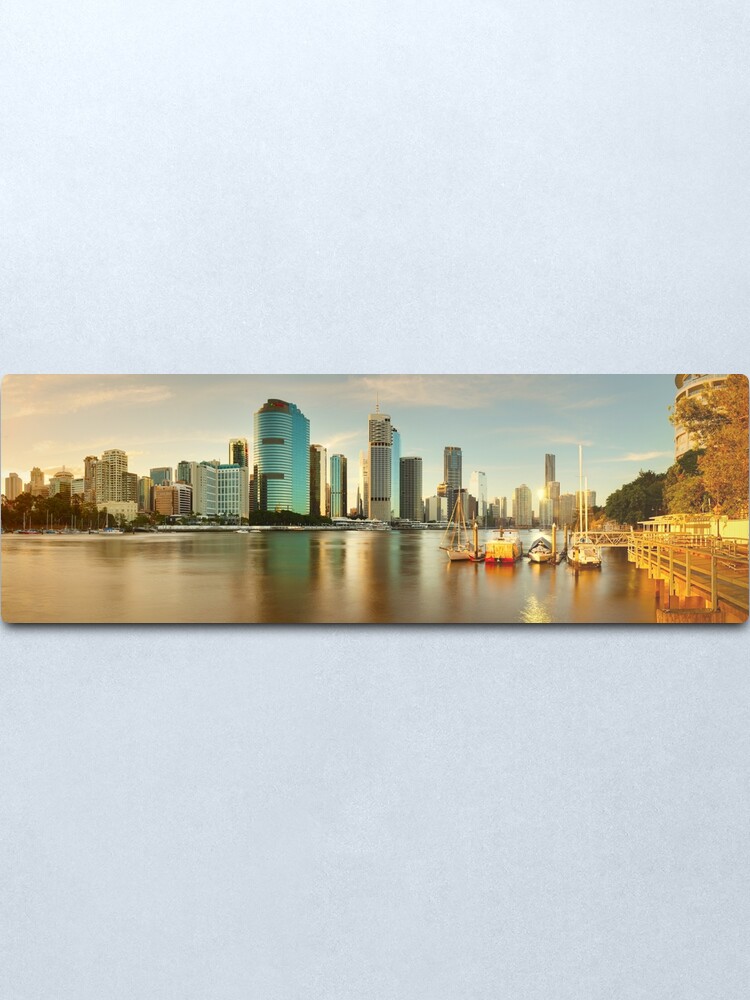 Alternate view of Brisbane from Kangaroo Point, Queensland, Australia Metal Print