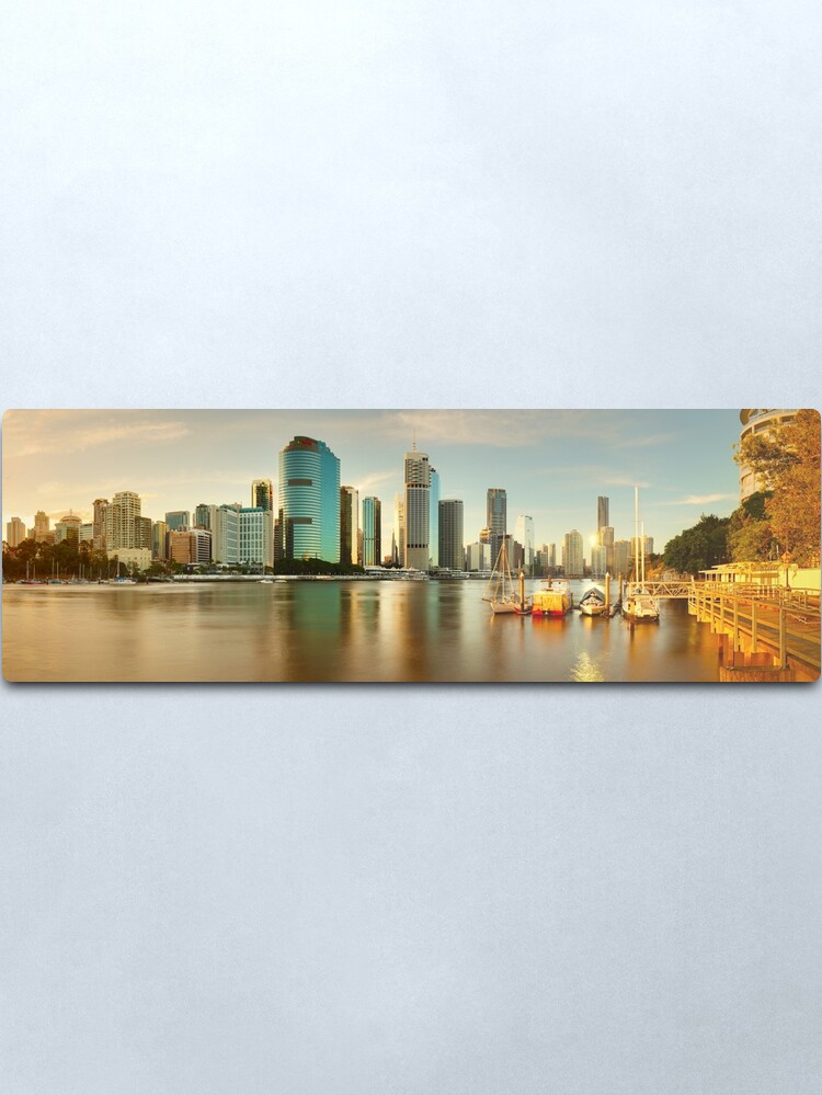 Alternate view of Brisbane from Kangaroo Point, Queensland, Australia Metal Print