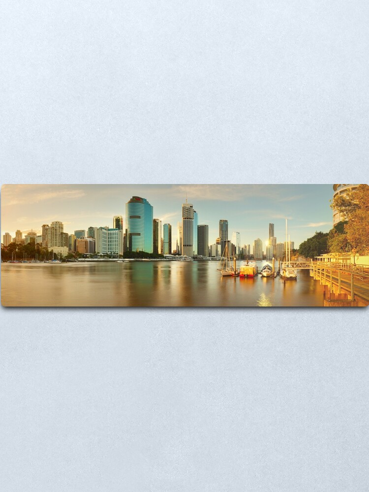 Alternate view of Brisbane from Kangaroo Point, Queensland, Australia Metal Print
