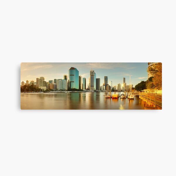 Brisbane from Kangaroo Point, Queensland, Australia Canvas Print