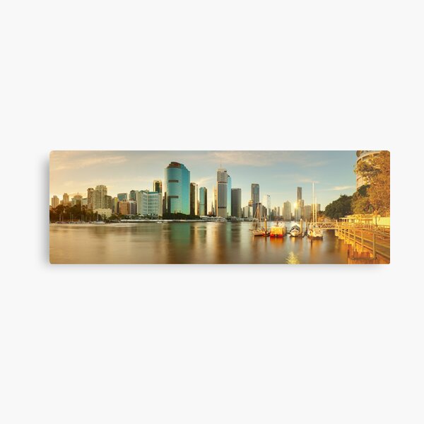 Brisbane from Kangaroo Point, Queensland, Australia Metal Print