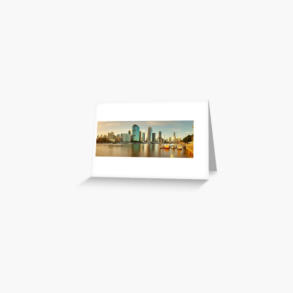 Brisbane from Kangaroo Point, Queensland, Australia Greeting Card
