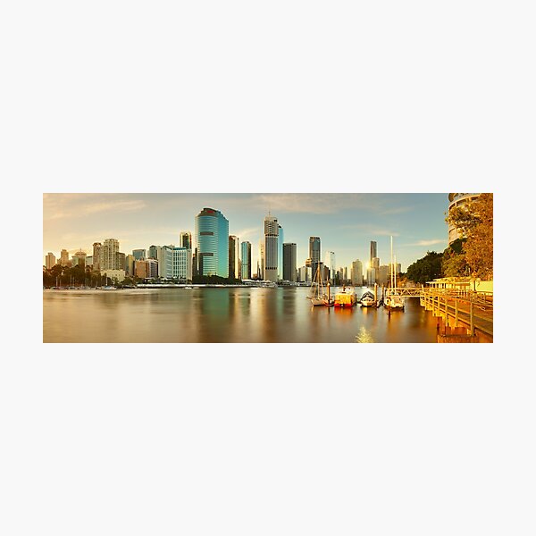 Brisbane from Kangaroo Point, Queensland, Australia Photographic Print