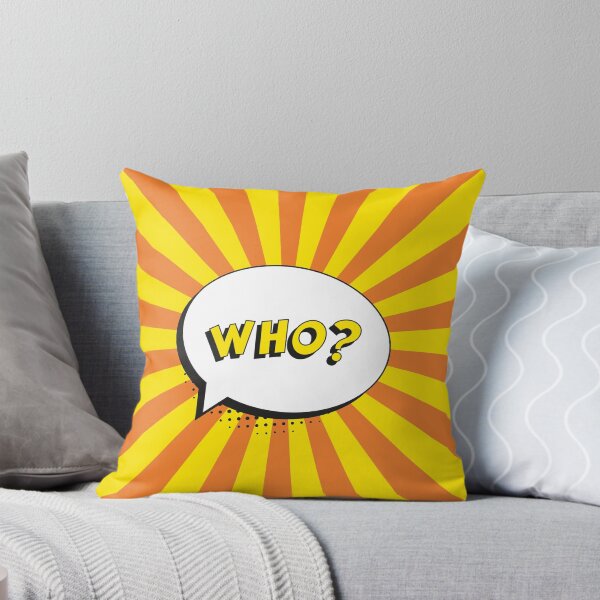 Item preview, Question "WHO?" in retro pop art style designed and sold by acidmit.