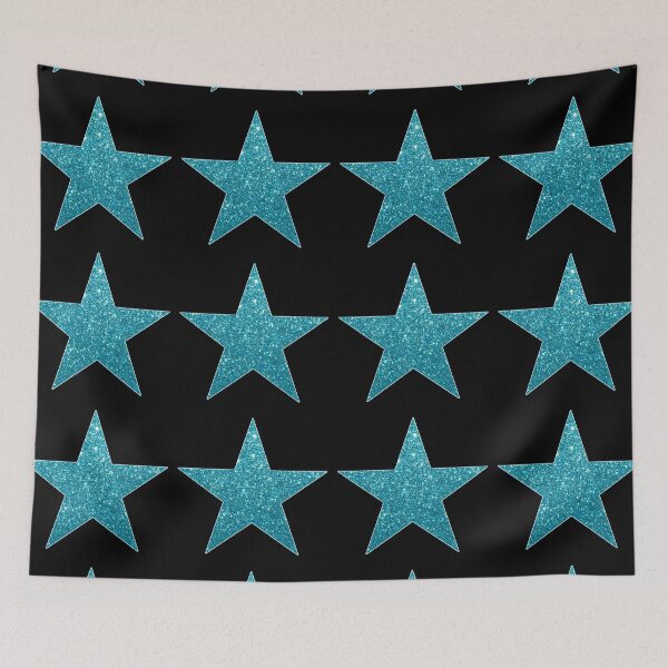 Item preview, Big Aqua Glitter Star designed and sold by BelindaFuller.