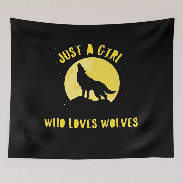 Item preview, Just A Girl Who Loves Wolves  designed and sold by AutumnVibeShop.
