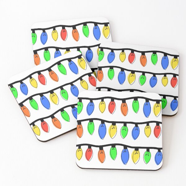 Item preview, Christmas lights design designed and sold by Oodles of  Doodles.