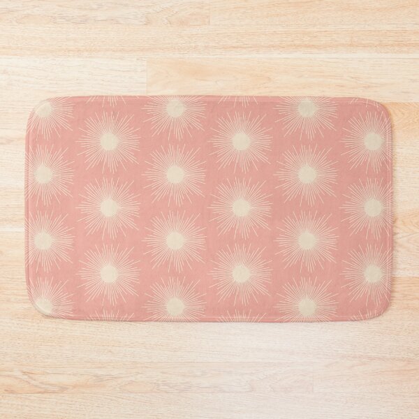 Item preview, Midcentury Modern Sunburst Pattern in Soft Pale Cream and Blush designed and sold by kierkegaard.