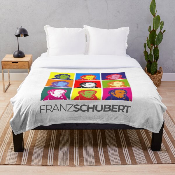 Item preview, Póster con retrato pop art de Franz Schubert designed and sold by CMYKStudio.