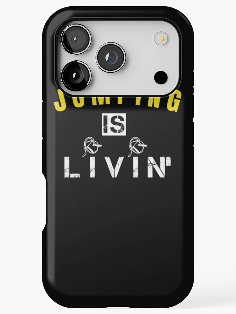 Thumbnail 1 of 4, iPhone Case, Jumping Is Livin' Jump Roping designed and sold by SharpThreadZ.