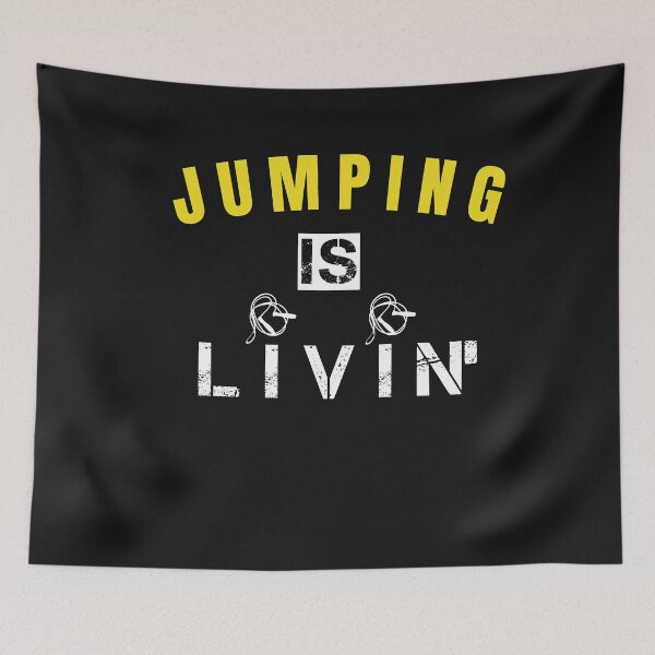 Item preview, Jumping Is Livin' Jump Roping designed and sold by SharpThreadZ.