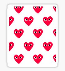 Heart With Eyes Stickers | Redbubble