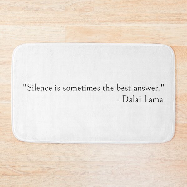 Item preview, Dalai Lama Silence is sometimes the best answer  designed and sold by ds-4.