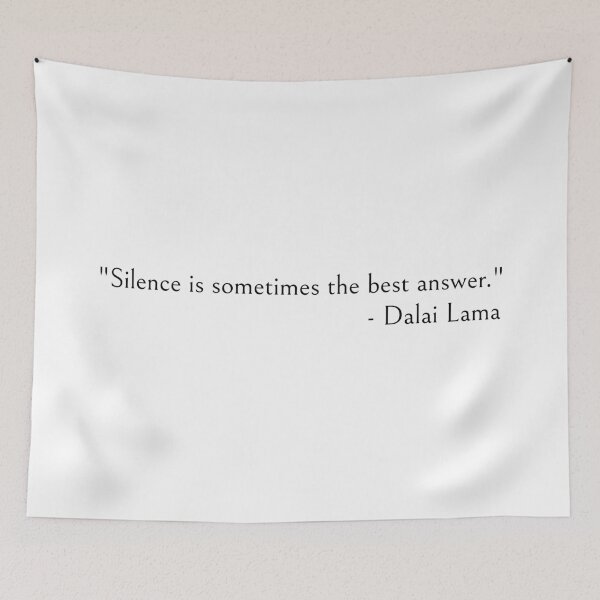 Item preview, Dalai Lama Silence is sometimes the best answer  designed and sold by ds-4.