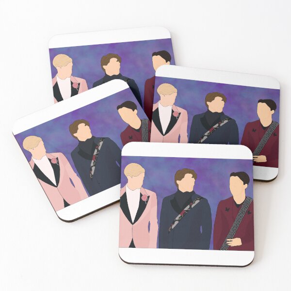 Item preview, Julie and the Phantoms/ The Phantoms in suits with background designed and sold by Leila Martinez.