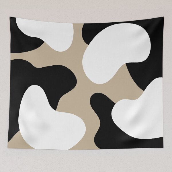 Item preview, Blobs (Black, White, Tan) designed and sold by Design Minds Boutique.