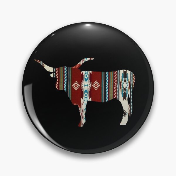 Item preview, Texas Longhorn Steer - Tribal Pattern designed and sold by handsoftime2020.