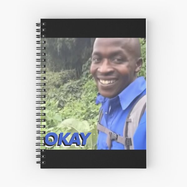 Item preview, Hi Okay Black man in Blue Shirt on Jungle Tour Meme Socially Awkward designed and sold by Twitchmeme.