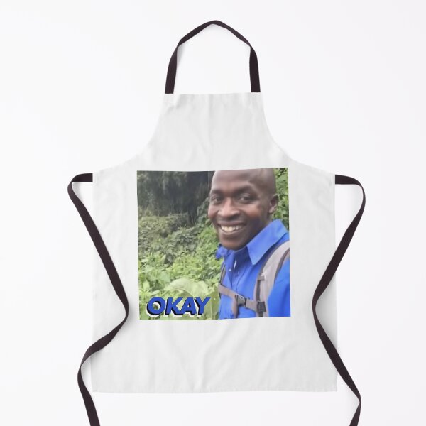 Item preview, Hi Okay Black man in Blue Shirt on Jungle Tour Meme Socially Awkward designed and sold by Twitchmeme.