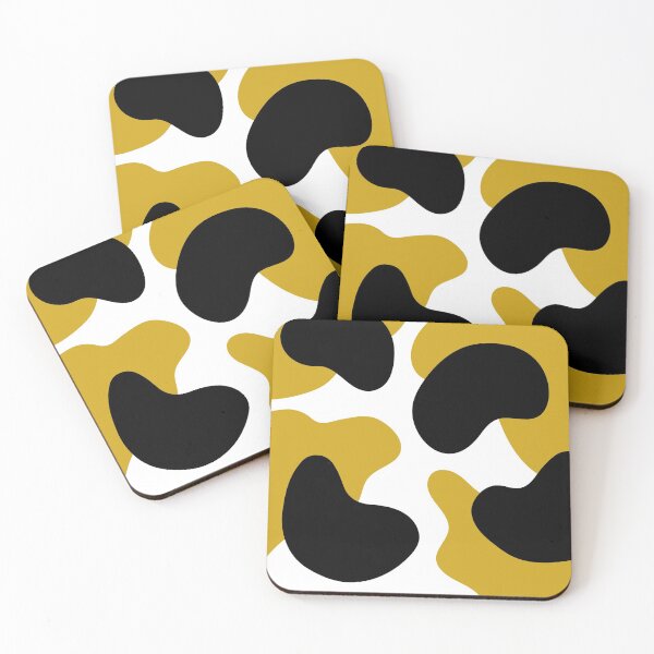 Item preview, Blobs (Black, White, Mustard Yellow) designed and sold by Design Minds Boutique.