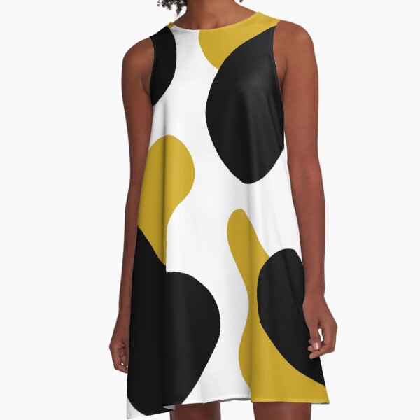 Item preview, Blobs (Black, White, Mustard Yellow) designed and sold by Design Minds Boutique.