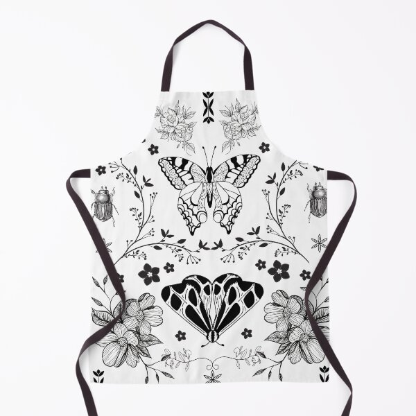 Item preview, Butterfly and Beetle Floral Print designed and sold by blossomgirl33.