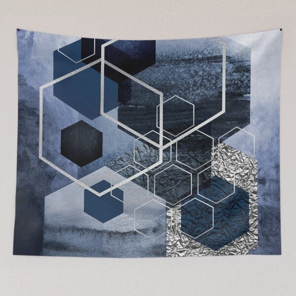 Item preview,  Abstract Geo in Blue designed and sold by UrbanEpiphany.